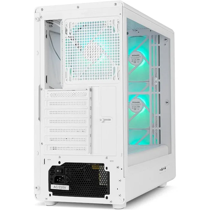 Nox Hummer AERO Blanca con 4 Ventiladores ARGB